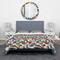 Designart 'Geometric Pattern with Circles' Modern & Contemporary Bedding Set - Duvet Cover & Shams